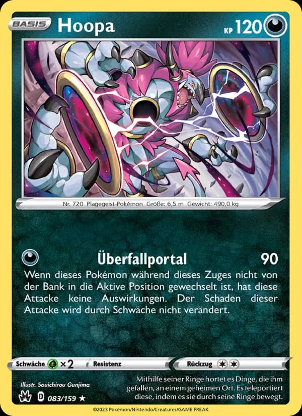 Hoopa card in German