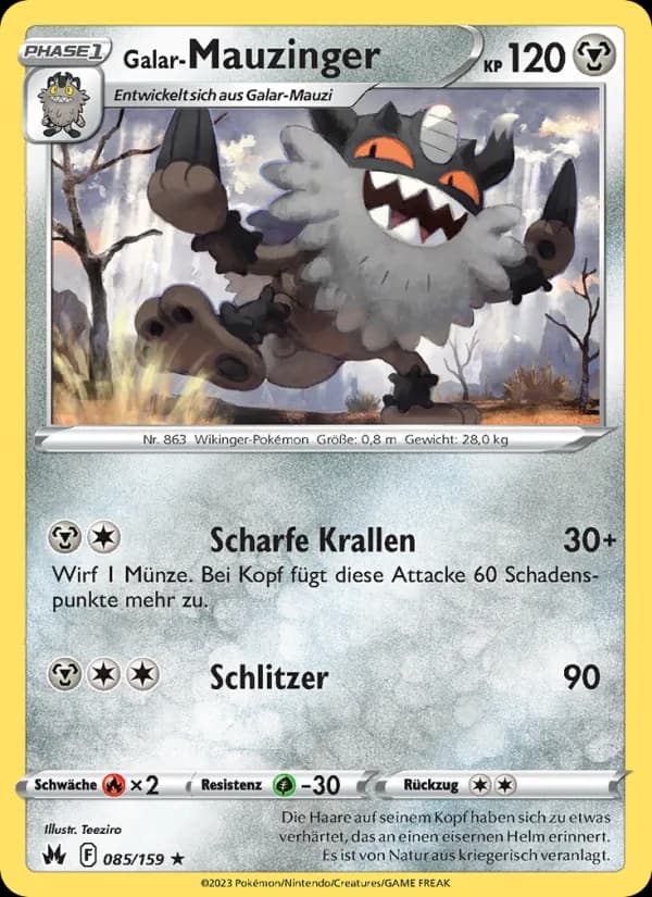 Galar-Mauzinger card in German