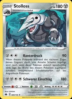 Stolloss card in German