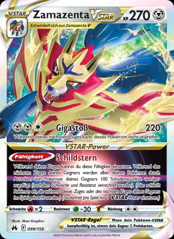 Zamazenta VSTAR card in German
