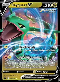 Rayquaza V card in German