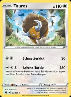 Tauros card in German