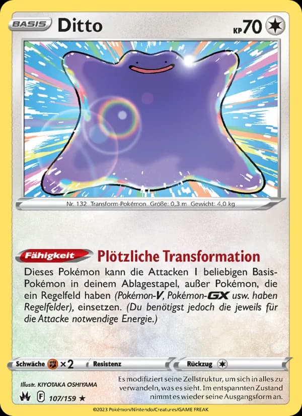 Ditto card in German