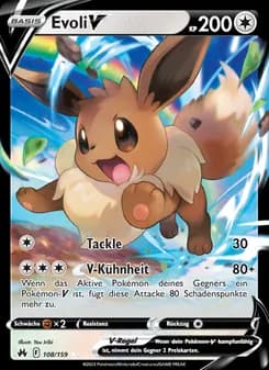 Evoli V card in German