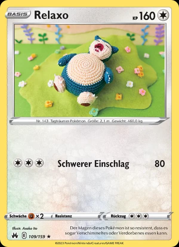Relaxo card in German