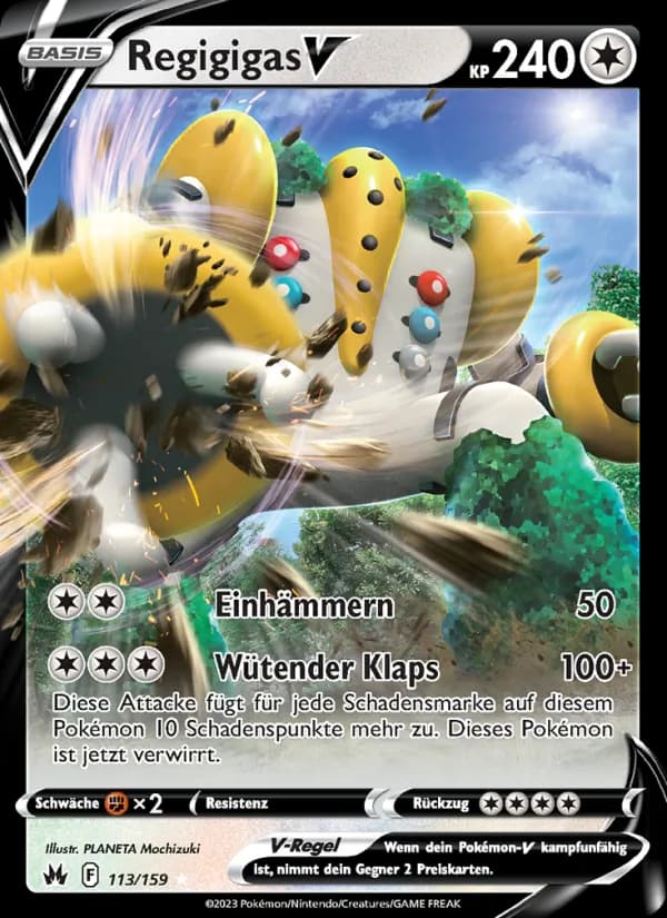 Regigigas V card in German