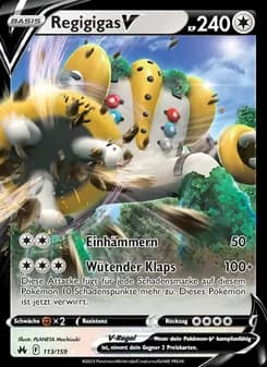 Regigigas V card in German