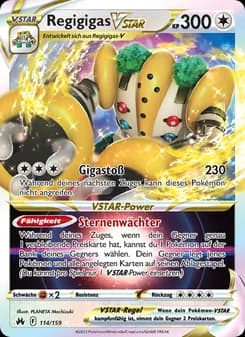 Regigigas VSTAR card in German