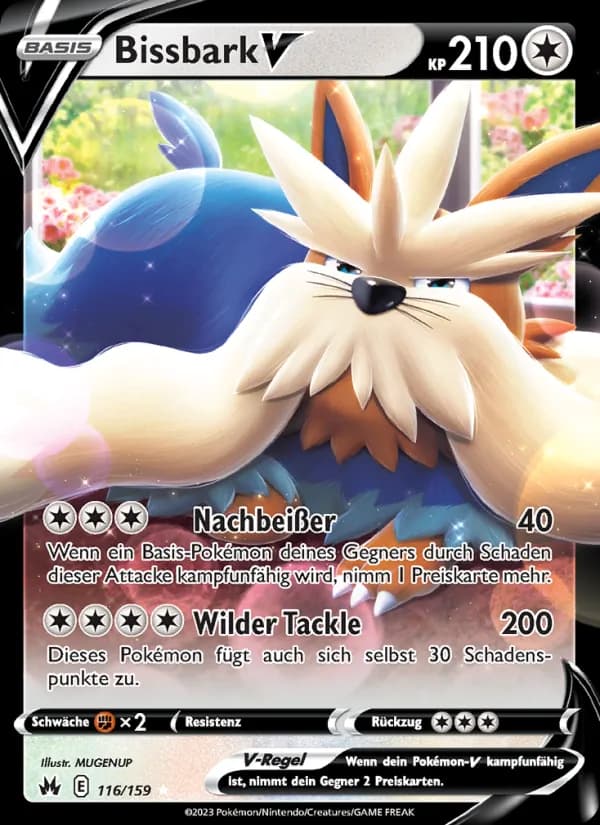 Bissbark V card in German