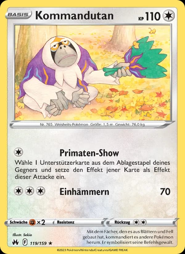 Kommandutan card in German