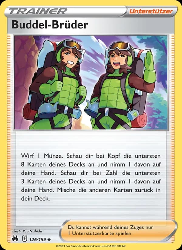 Buddel-Brüder card in German