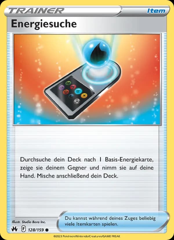Energiesuche card in German