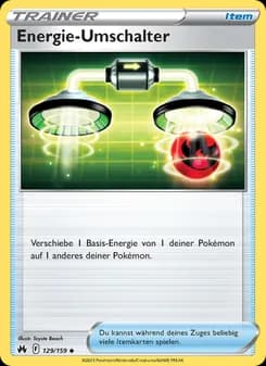 Energie-Umschalter card in German