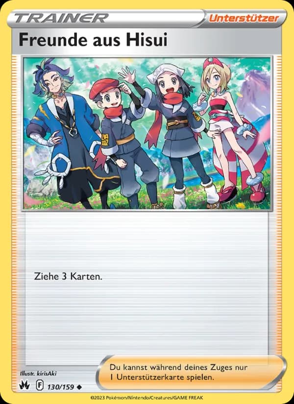 Freunde aus Hisui card in German