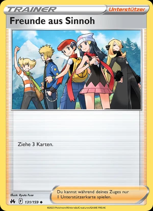 Freunde aus Sinnoh card in German