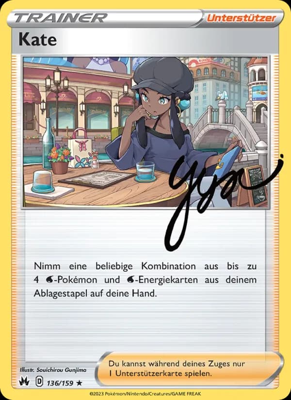 Kate card in German