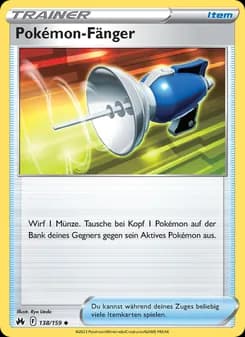 Pokémon-Fänger card in German