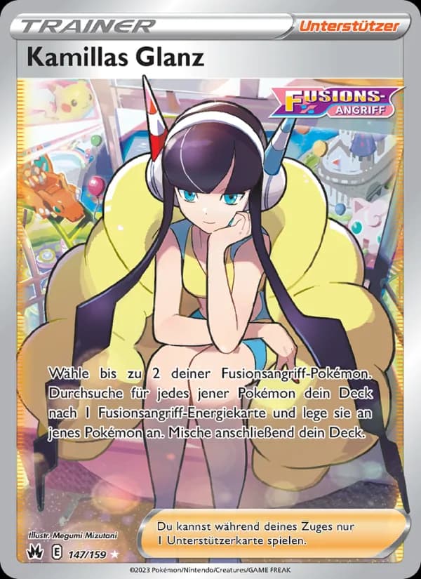 Kamillas Glanz card in German