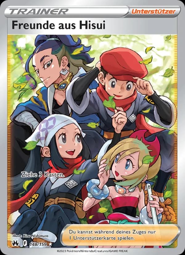Freunde aus Hisui card in German