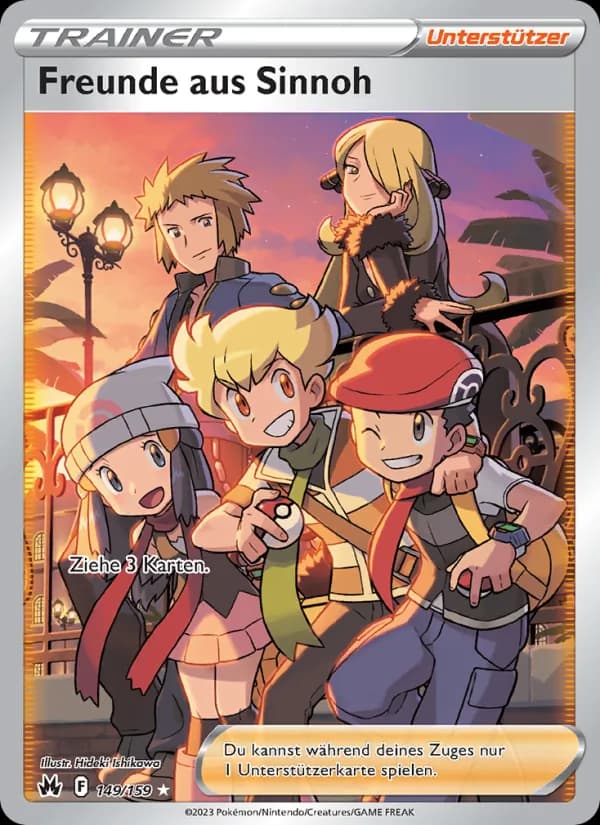Freunde aus Sinnoh card in German