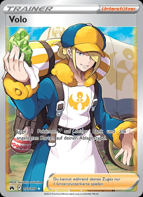 Volo card in German