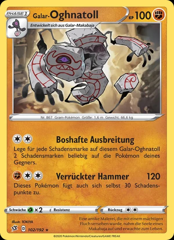 Galar-Oghnatoll card in German