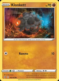 Klonkett card in German