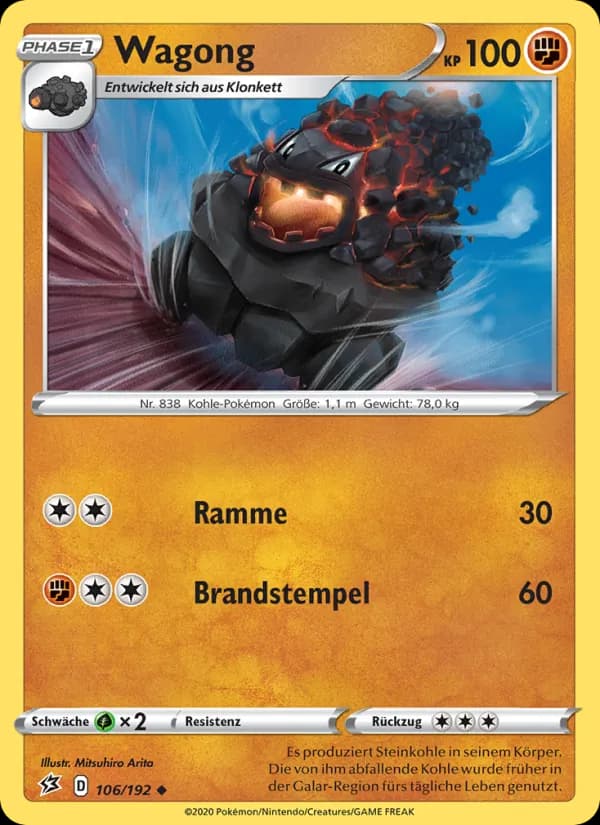 Wagong card in German