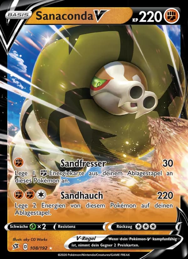 Sanaconda V card in German