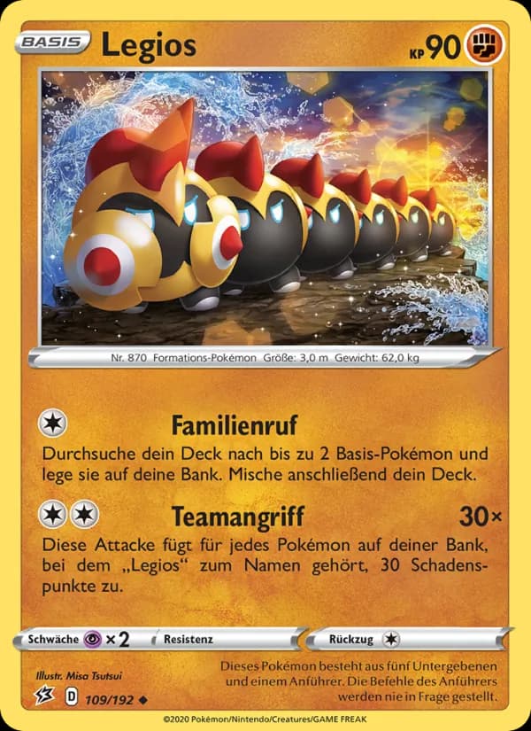 Legios card in German