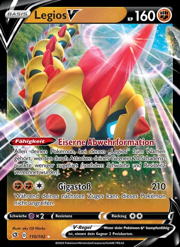 Legios V card in German