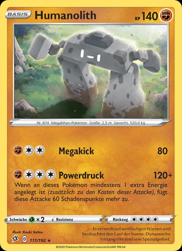 Humanolith card in German