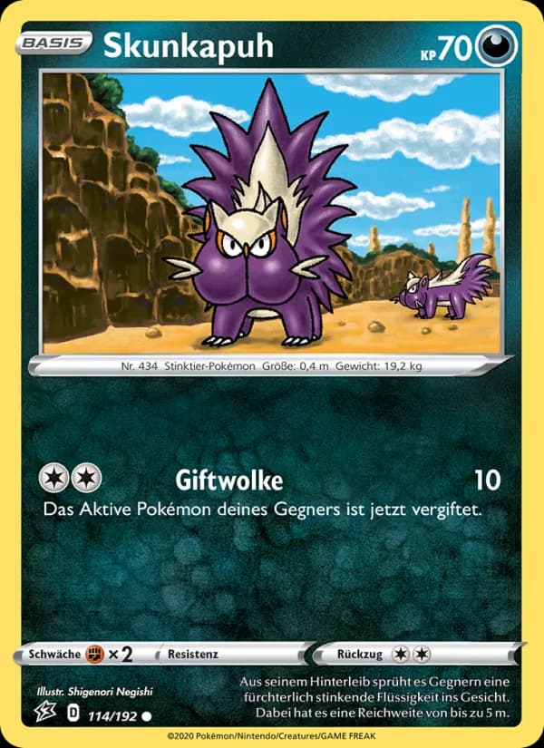 Skunkapuh card in German