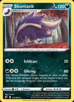 Skuntank card in German