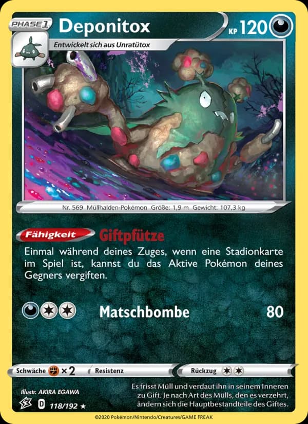 Deponitox card in German