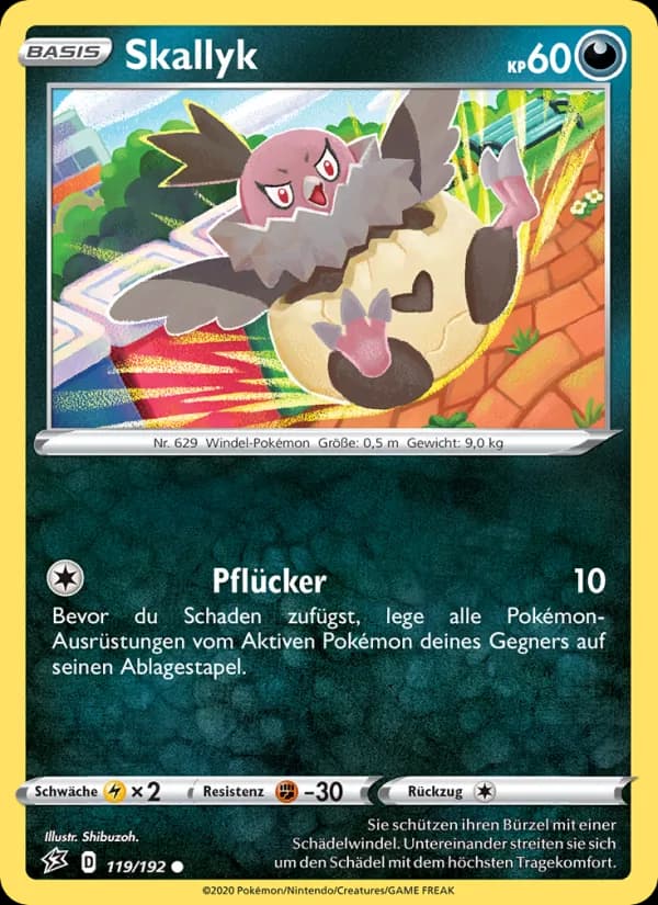 Skallyk card in German