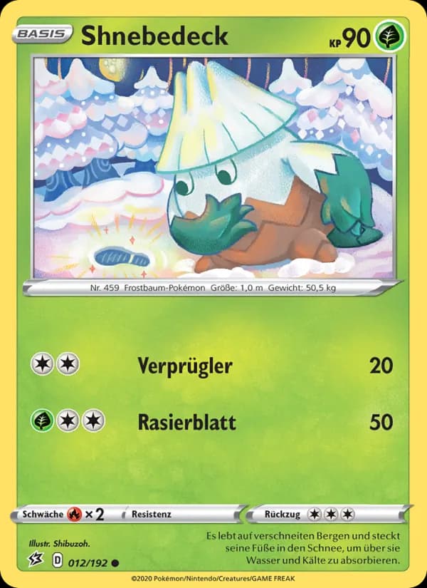 Shnebedeck card in German