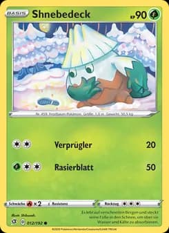 Shnebedeck card in German