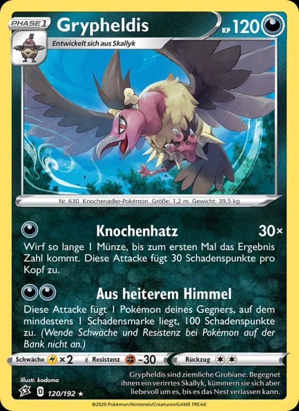 Grypheldis card in German