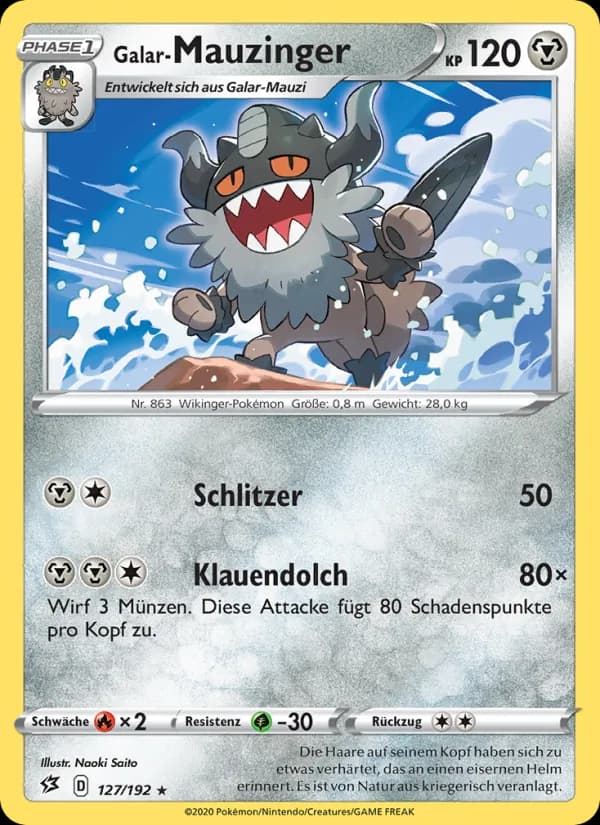 Galar-Mauzinger card in German