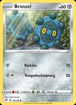 Bronzel card in German