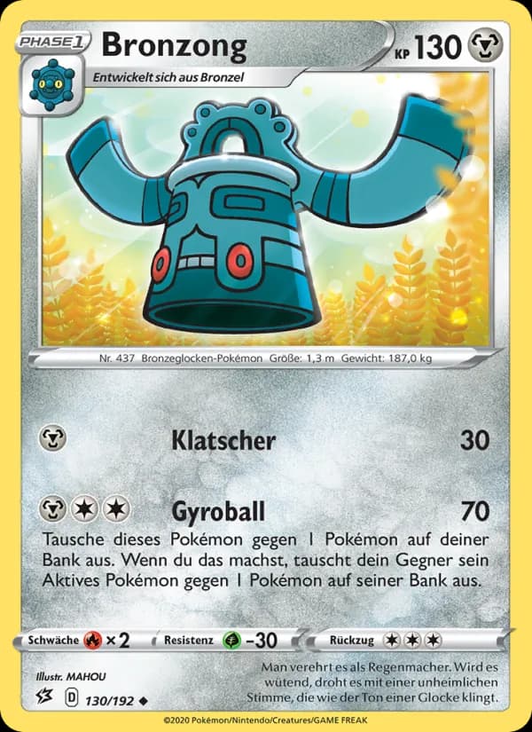 Bronzong card in German