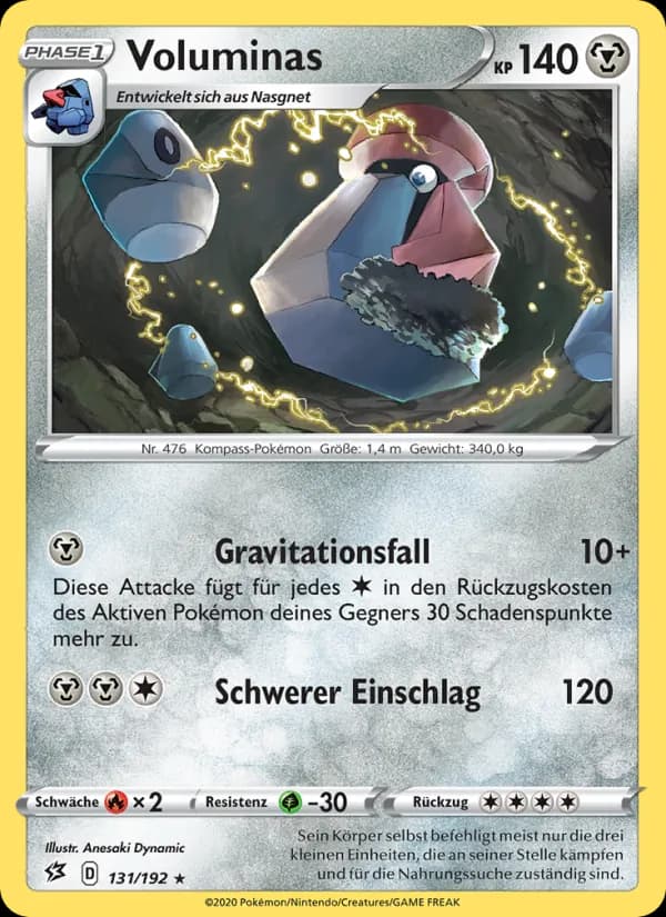 Voluminas card in German
