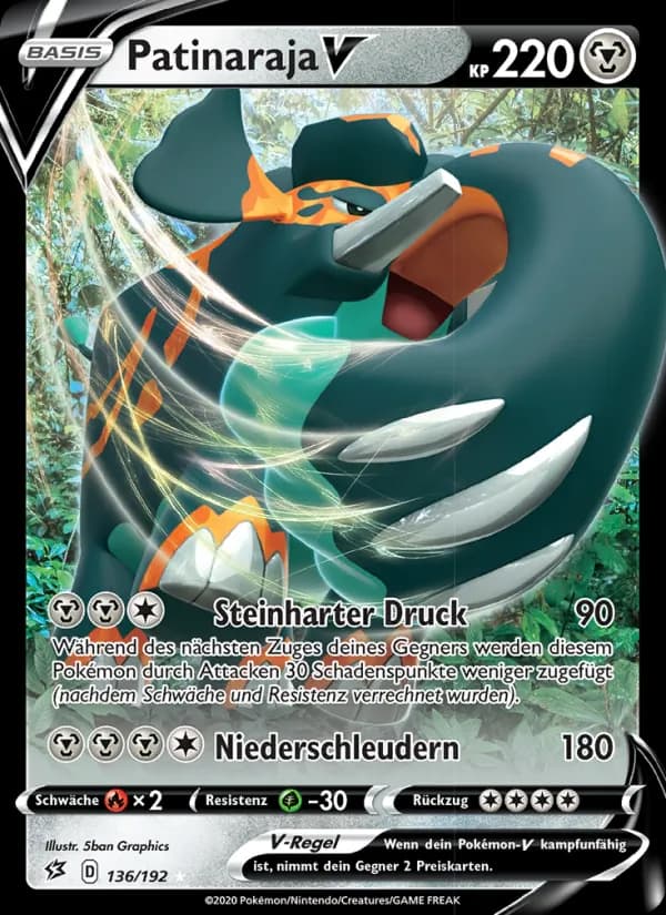 Patinaraja V card in German