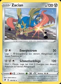 Zacian card in German