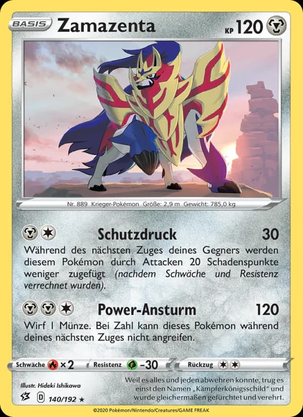Zamazenta card in German