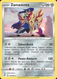Zamazenta card in German
