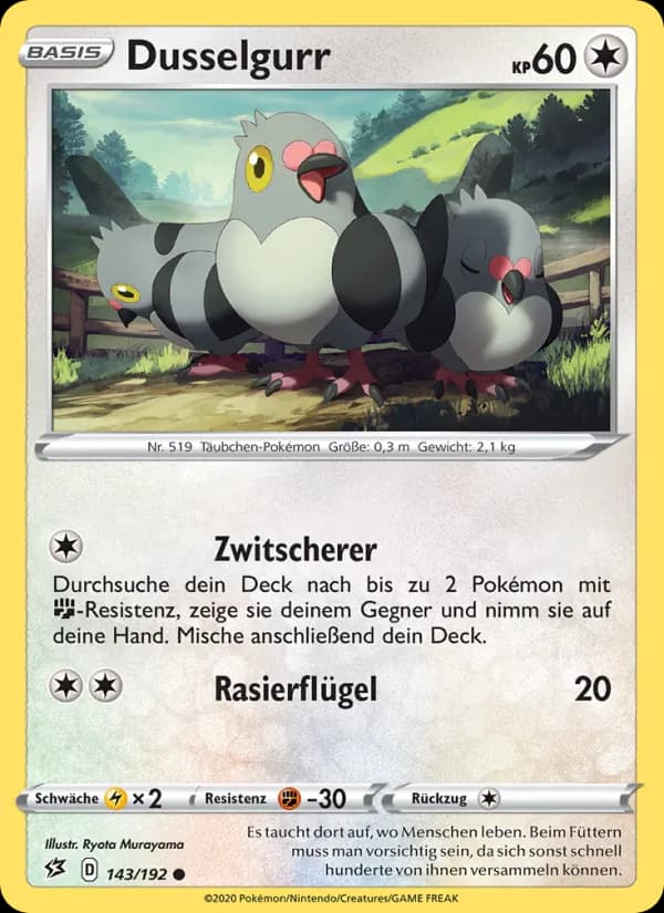 Dusselgurr card in German