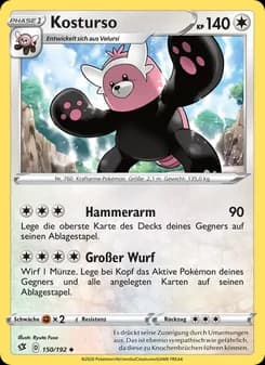 Kosturso card in German