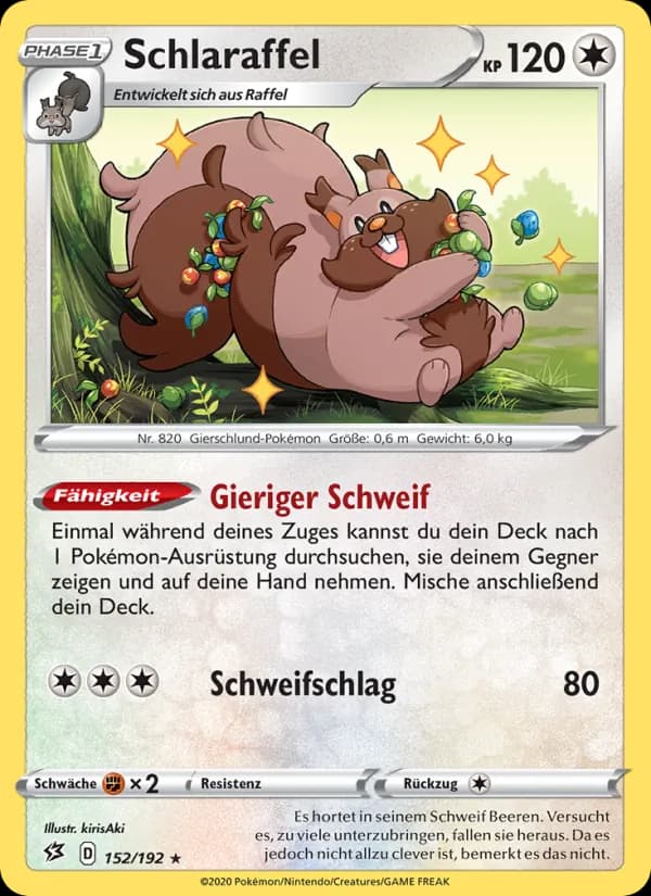 Schlaraffel card in German